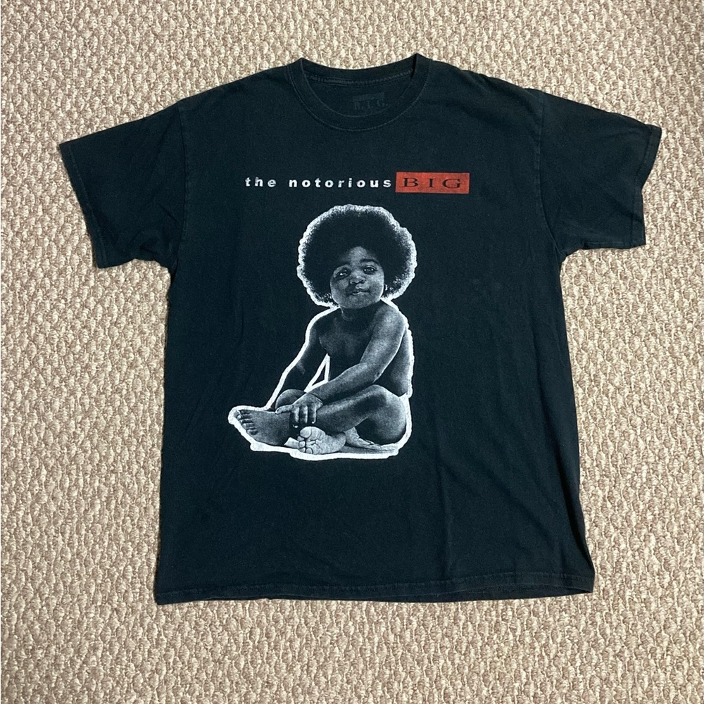 The Notorious B.I.G. Casual Baby Old School Rap Black T-Shirt